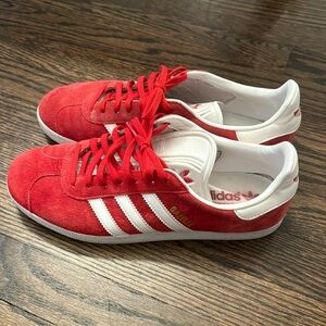 Adidas Gazelle in Red Suede